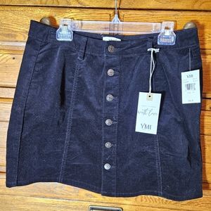 📌 - Black YMI corduroy Skirt Size 13 NWT